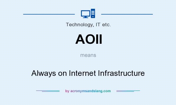 What does AOII mean? It stands for Always on Internet Infrastructure