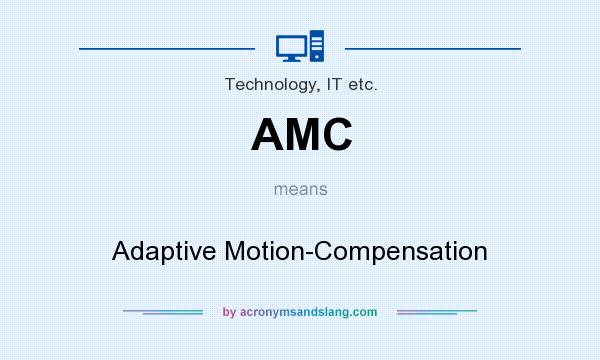 What does AMC mean? It stands for Adaptive Motion-Compensation