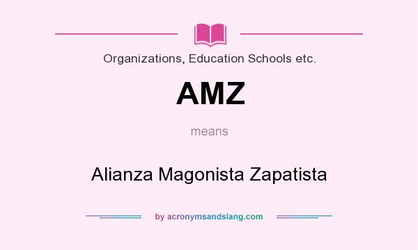 What does AMZ mean? It stands for Alianza Magonista Zapatista