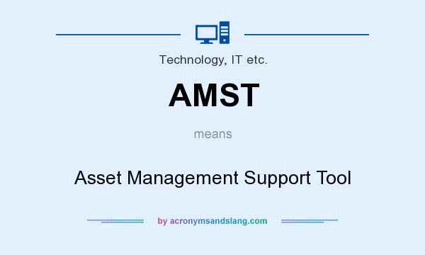 What does AMST mean? It stands for Asset Management Support Tool