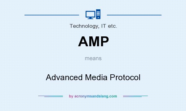 What does AMP mean? It stands for Advanced Media Protocol