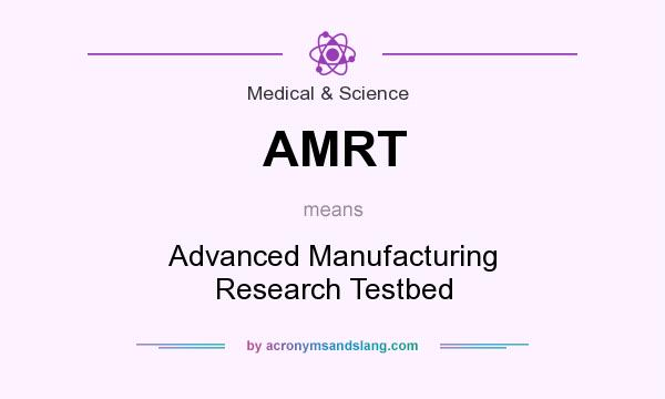 What does AMRT mean? It stands for Advanced Manufacturing Research Testbed