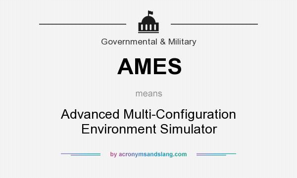 What does AMES mean? It stands for Advanced Multi-Configuration Environment Simulator