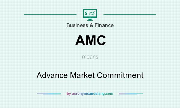 What does AMC mean? It stands for Advance Market Commitment