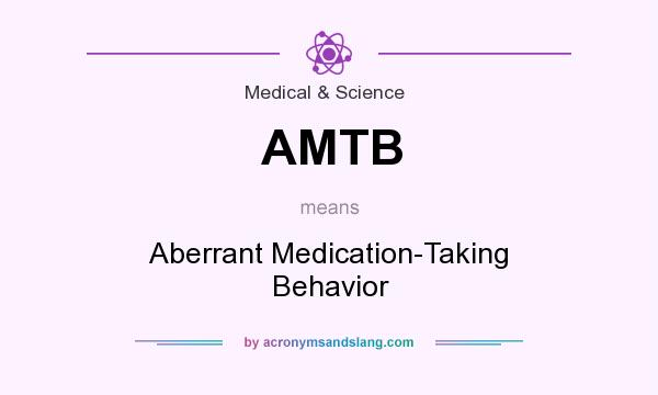 What does AMTB mean? It stands for Aberrant Medication-Taking Behavior