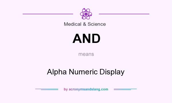 What does AND mean? It stands for Alpha Numeric Display