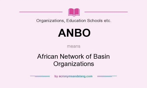 What does ANBO mean? It stands for African Network of Basin Organizations