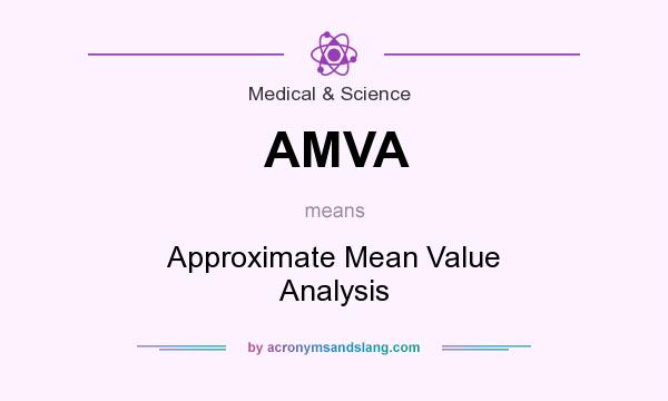 What does AMVA mean? It stands for Approximate Mean Value Analysis