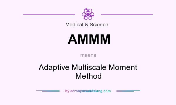 What does AMMM mean? It stands for Adaptive Multiscale Moment Method