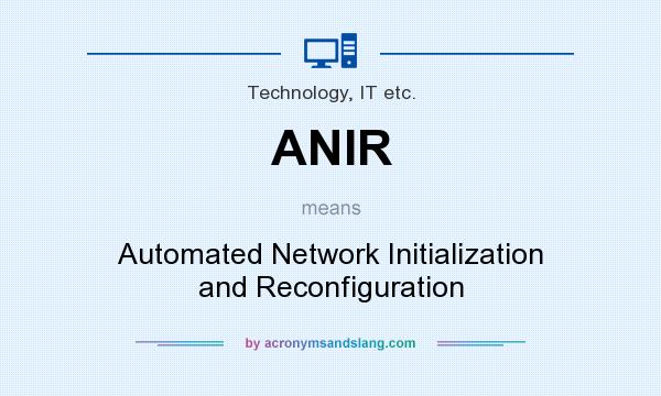 What does ANIR mean? It stands for Automated Network Initialization and Reconfiguration