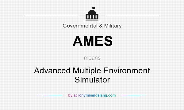 What does AMES mean? It stands for Advanced Multiple Environment Simulator