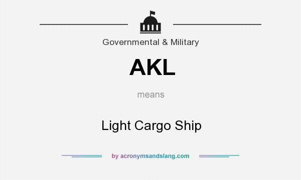 What does AKL mean? It stands for Light Cargo Ship