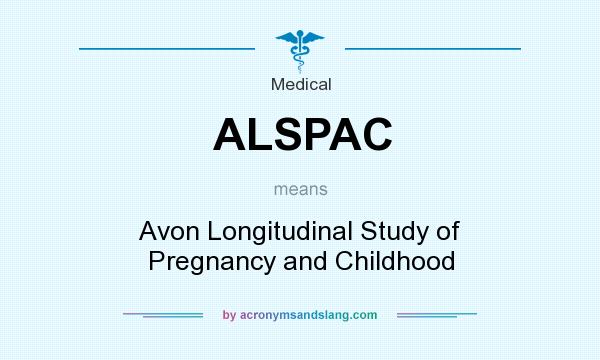 What does ALSPAC mean? It stands for Avon Longitudinal Study of Pregnancy and Childhood