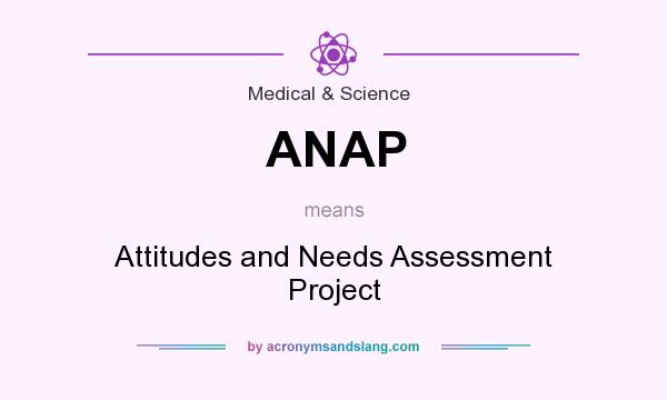 What does ANAP mean? It stands for Attitudes and Needs Assessment Project