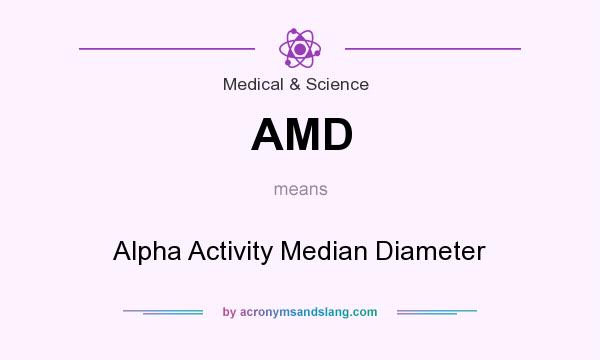 What does AMD mean? It stands for Alpha Activity Median Diameter