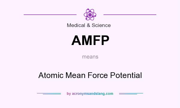 What does AMFP mean? It stands for Atomic Mean Force Potential