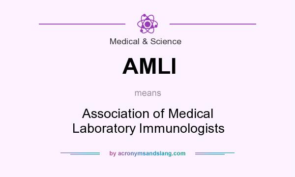 What does AMLI mean? It stands for Association of Medical Laboratory Immunologists