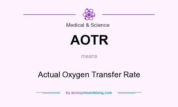 What does AOTR mean? It stands for Actual Oxygen Transfer Rate