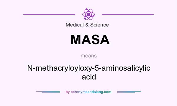What does MASA mean? It stands for N-methacryloyloxy-5-aminosalicylic acid