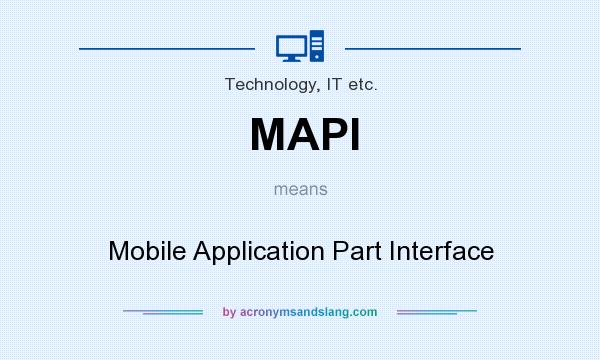 What does MAPI mean? It stands for Mobile Application Part Interface