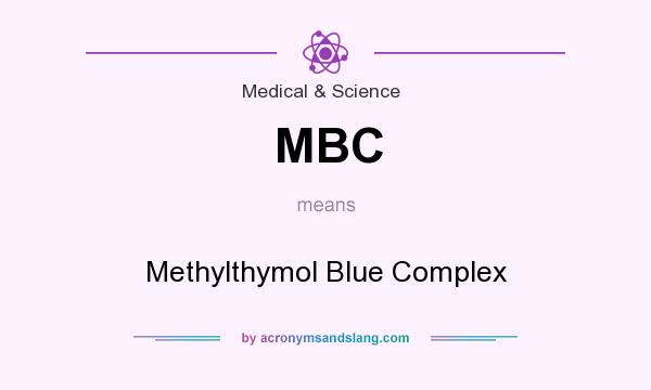 What does MBC mean? It stands for Methylthymol Blue Complex
