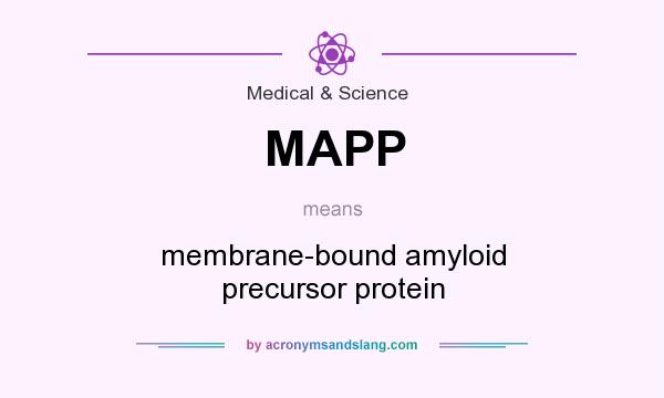 What does MAPP mean? It stands for membrane-bound amyloid precursor protein