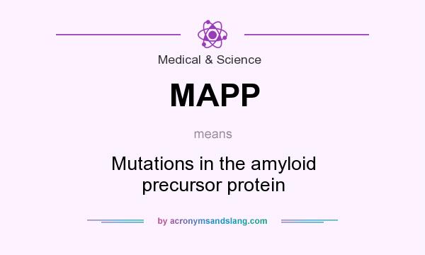 What does MAPP mean? It stands for Mutations in the amyloid precursor protein