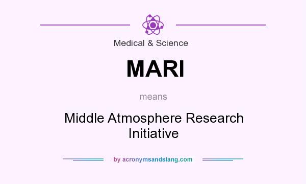 What does MARI mean? It stands for Middle Atmosphere Research Initiative