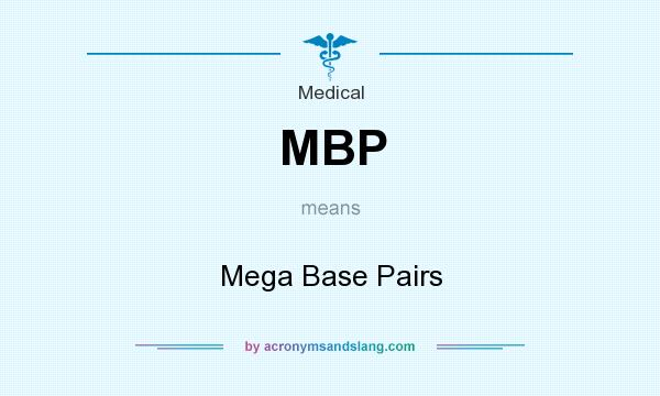 What does MBP mean? It stands for Mega Base Pairs