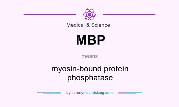 What does MBP mean? It stands for myosin-bound protein phosphatase
