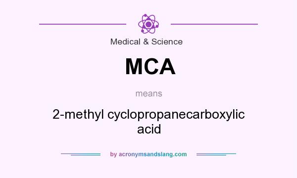 What does MCA mean? It stands for 2-methyl cyclopropanecarboxylic acid
