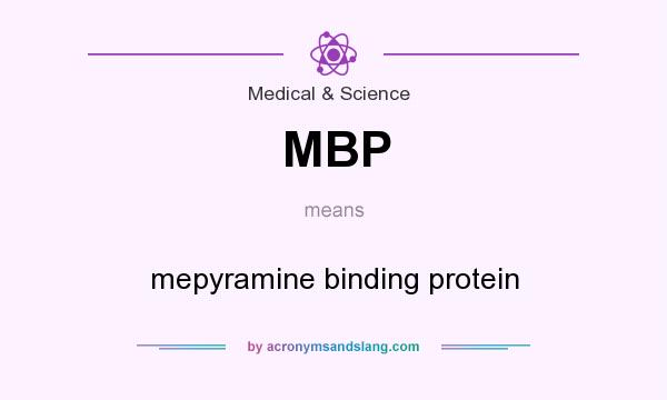 What does MBP mean? It stands for mepyramine binding protein