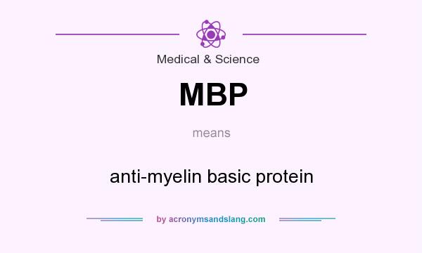 What does MBP mean? It stands for anti-myelin basic protein