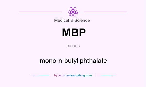 What does MBP mean? It stands for mono-n-butyl phthalate