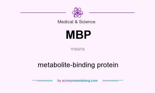 What does MBP mean? It stands for metabolite-binding protein