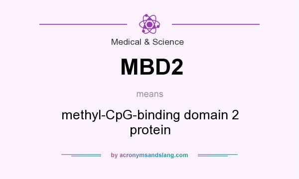 What does MBD2 mean? It stands for methyl-CpG-binding domain 2 protein