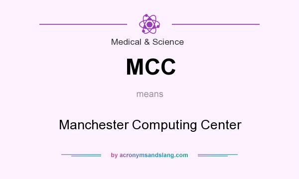 What does MCC mean? It stands for Manchester Computing Center
