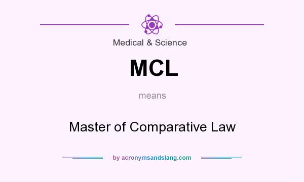 What does MCL mean? It stands for Master of Comparative Law