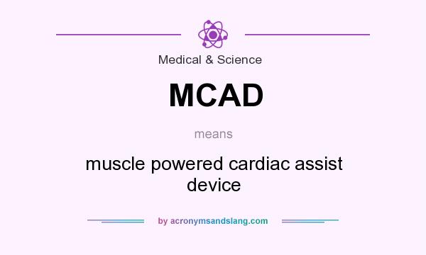What does MCAD mean? It stands for muscle powered cardiac assist device