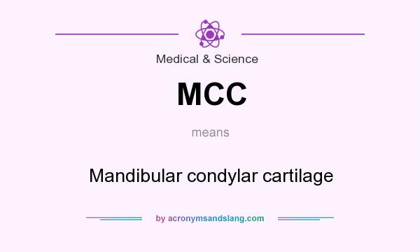 What does MCC mean? It stands for Mandibular condylar cartilage
