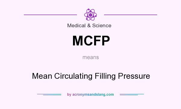 What does MCFP mean? It stands for Mean Circulating Filling Pressure