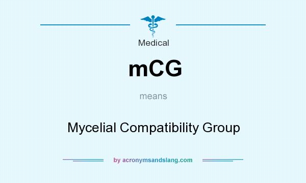 What does mCG mean? It stands for Mycelial Compatibility Group