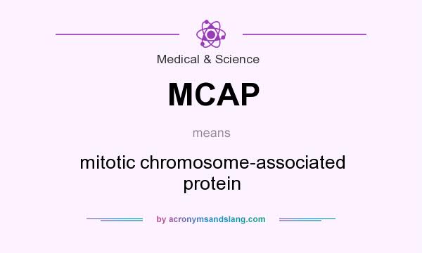 What does MCAP mean? It stands for mitotic chromosome-associated protein