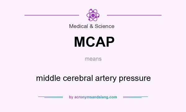 What does MCAP mean? It stands for middle cerebral artery pressure