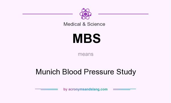 What does MBS mean? It stands for Munich Blood Pressure Study
