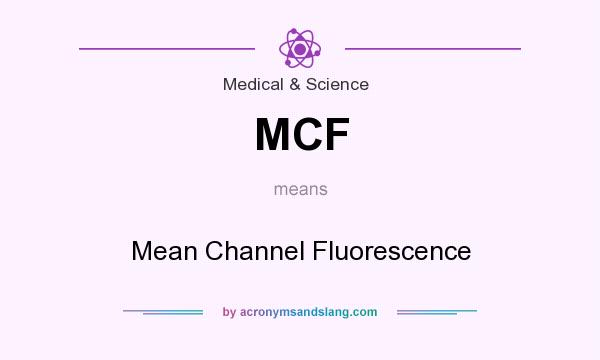 What does MCF mean? It stands for Mean Channel Fluorescence