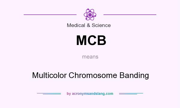 What does MCB mean? It stands for Multicolor Chromosome Banding