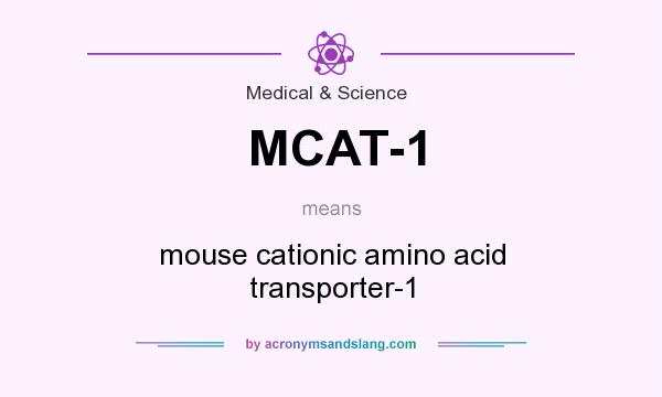 What does MCAT-1 mean? It stands for mouse cationic amino acid transporter-1