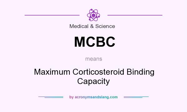 What does MCBC mean? It stands for Maximum Corticosteroid Binding Capacity