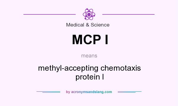What does MCP I mean? It stands for methyl-accepting chemotaxis protein I